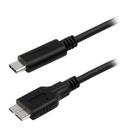 Cabo USB-C para HD Externo - 1 metro - USB Tipo C para USB Micro B - Comtac 9336