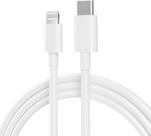 Cabo USB-C para Lightning 1 Metro Compativel Iphone Branco, Tipo C Cabo de Carregamento