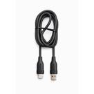 Cabo USB-C para Lightning iPhone 66W de 1 metro Preto B12 Compatível Carregador Turbo Alta Velocidade