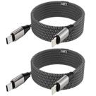 Cabo USB C para Lightning SUPVOL, pacote de 10 pés e 2 pés para iPhone 14/13/12