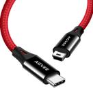 Cabo USB-C para mini USB AGVEE, pacote com 2 pés, 6,6 pés para Hero 3+, PS3 Cabo USB-C para mini USB AGVEE, pacote com 2 pés, 6,6 pés para Hero 3+, PS3