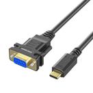 Cabo USB-C para Serial RS232 DB9 Fêmea - 6 Pés (OIKWAN)