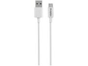 Cabo USB-C para USB - 1,2 metro - Carregamento Rapido - Branco - Intelbras EUAC 12PB