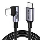 Cabo Usb-C para Usb-C 2.0 60W 480 Mbps Ângulo de 90 Graus Ugreen 1 Metro