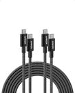 Cabo USB-C para USB-C Anker (2 Unidades) - 3m, 100W, Carregamento Rápido