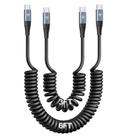 Cabo USB C para USB C KIYODA, pacote com 1 m e 2 m para carregamento rápido de carro