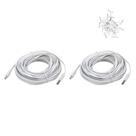 Cabo USB C PDEEY 8m à prova d'água para câmera de segurança, pacote com 2 Cabo USB C PDEEY 8m à prova d'água para câmera de segurança, pacote com 2