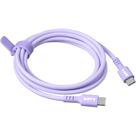 Cabo USB-C USB tipo C rápido reforçado premium silicone 60W 1,5 m violeta Laut