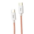 Cabo usb-c x usb-c candy 1m 30w oex ce206 rosa