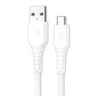 Cabo USB Colors Tipo-C Emborrachado 1,2m Branco TC12W - ELG