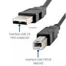 Cabo USB Impressora 1,5m Tipo A x B Alta Velocidade