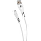 Cabo USB Micro USB Branco 5.0A 1.0MTS