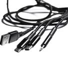 Cabo Usb Multifunção Tipo C / iPhone(compatível) / Micro Usb - Cb1120 Preto