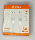 Cabo Usb Para Carregador Turbo V8 Tipo-c IOS A'gold 1 Metro CB52