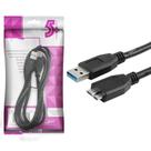 Cabo Usb Para Hd Externo Micro Usb B Usb 3.0 5gbps Universal
