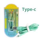 Cabo USB para Tipo-C 1 Metro Verde Carga Rapida