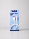 Cabo USB Para Tipo C 2 Metros 2.1A Branco Kingo