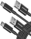Cabo USB para USB C Anker pacote com 2, 3 m para Samsung Galaxy S10