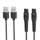 Cabo USB Qjin para Philips Norelco All-in-One 3000 5000 7000 9000, Multigroom, aparador de barba e aparador corporal, cabo de carregamento USB compatível com MG3919 MG3939 MG5970 MG7970 BG5495 BG7480 BT5785