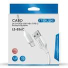 Cabo USB TIPO C 1m LE-836C IT BLUE
