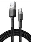 Cabo USB TIPO C 3 Metros Para Controle Ps5 3 Metros Cor Preto