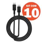 Cabo USB Tipo C 31A 1 Metro Alta Velocidade Kit 10