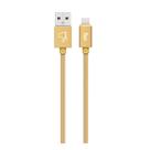 Cabo USB Tipo-C, Carga Rápida 15W 3A, Nylon Trançado Flat Braided, 2 metros, Gold, TC20BG, ELG
