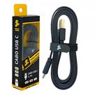 Cabo Usb Tipo C Mobile Para Carregador Pix Flat 5Gb - 1,20M Preto - 018-0038
