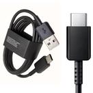 Cabo USB tipo C original para Samsung S21 S22 80 cm preto.