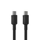 Cabo USB TIPO-C P/ USB TIPO-C 2.0 - Preto - 3M - NYLON - PUCC2-3P