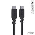 Cabo usb tipo c para mini usb b 2.0 para type c tipo c 1 metro preto - pucmbp-1