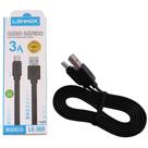 Cabo USB Tipo-C Turbo 1 Metro Emborrachado Lehmox LE-369 Cabo USB Tipo-C Turbo 1 Metro Emborrachado Lehmox LE-369