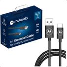 Cabo Usb Tipo C Turbo Power Original Motorola Moto G6 Plus G7 One X4 Z2 Z3 Play Preto Usb-c C050