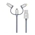 Cabo USB Trio (USB-C/LIGHTNING/MICRO-USB) OEX CE301