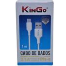 Cabo usb / type-c 1mt branco kingo