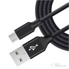 Cabo USB V8 1 Metro lançamento Tecido Shinka Preto Cabo USB V8 1 Metro lançamento Tecido Shinka Preto