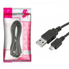 Cabo Usb V8 Para Carregador Pix 2.0 - 1,8M Preto - 018-1409