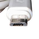 Cabo USB V8 Turbo 25w para Android CB1291 Gold Plus Branco 1m