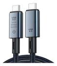 Cabo USB4 40Gbps Thunderbolt Tipo C C7INTEGRA Premium Cabo USB4 40Gbps Thunderbolt Tipo C C7INTEGRA Premium