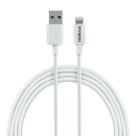 Cabo USBA para Lightning de 1,2m em PVC Branco EUAL 12PB
