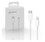 Cabo USBC Compatível 1 Metro Turbo Lightning Branco Iphone-11-12-13-14/ipad