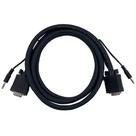 Cabo Vga 15 Pinos Hd (m) X 15 Pinos Hd (m) 3.5mm Stereo Audio