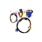 Cabo vga para rca lelong le-6617 3 pontas video 1,5 metros
