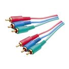 Cabo Vídeo Componente 3 RCA + 3 RCA 3 metros - Mxt
