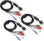 Cabo Video Componente Para Play Ps2 / Ps3 Ponta Prata Alta Definição Cabo Video Componente Para Play Ps2 / Ps3 Ponta Prata Alta Definição