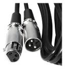 Cabo Xlr 3m Macho E Fêmea Prof P/ Microfone Áudio Durável