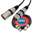 Cabo Xlr Canon Macho E Femea Balanceado 15 Metros Microfone