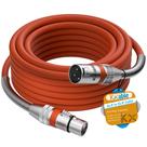 Cabo XLR com microfone premium de 6 m/20 pés macho para fêmea
