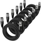 Cabo XLR EBXYA: microfone balanceado de 0,6 m, 6 pacotes, 6 pacotes, macho para fêmea