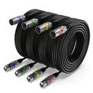 Cabo XLR EBXYA Premium Balanced DMX de 15 pés, 4 pacotes de macho para fêmea